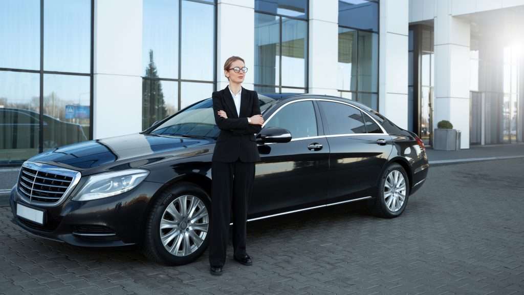 Audi Q7 brisbane female chauffeur luxury black car